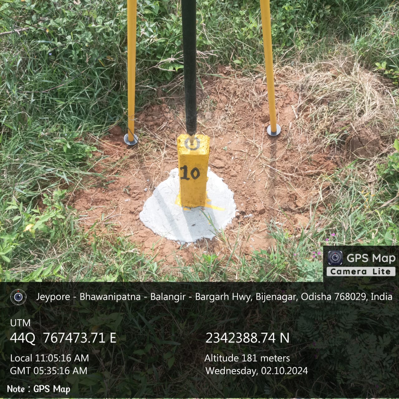 Topography and drainage survey field photograph