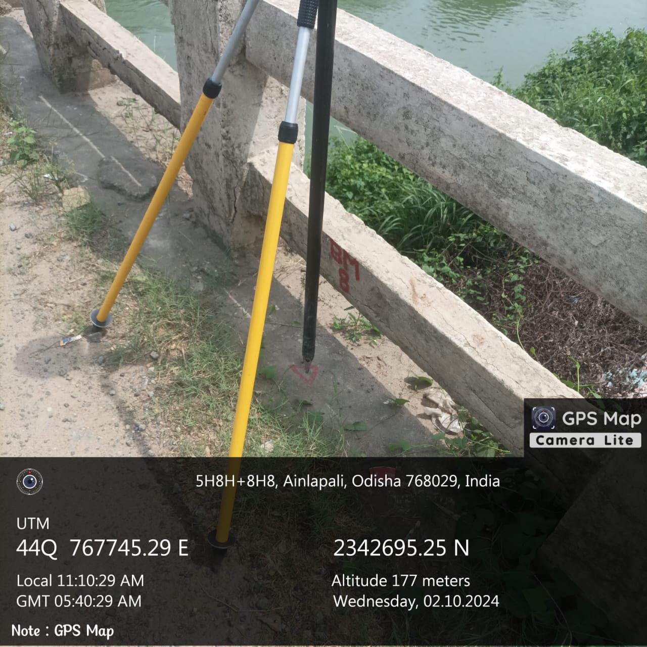 Additional DGPS survey photograph from the drainage master plan project